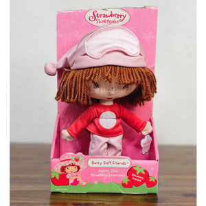 Strawberry Shortcake 2003 Berry Soft Friends Pajama Glow Strawberry Scented NIP